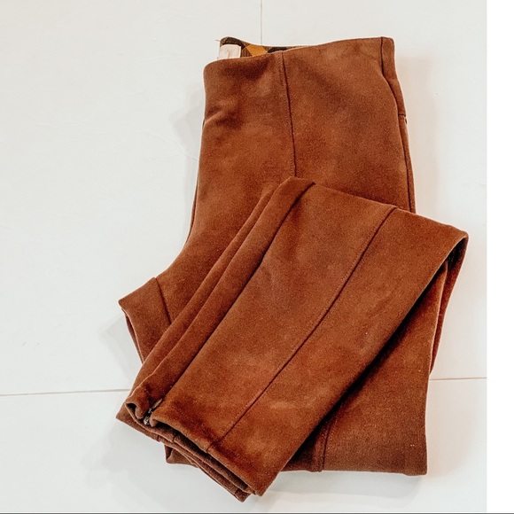 Anthropologie Faux-Suede Leggings with ankle zippers - size 27 - Picture 5 of 15